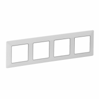 LEGRAND - RAMKA POCZWÓRNA BIAŁA/CHROM VALENA LIFE - 754034