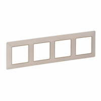 LEGRAND - RAMKA POCZWÓRNA KREMOWA/ZŁOTA VALENA LIFE - 754064