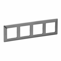 LEGRAND - RAMKA POCZWÓRNA STALOWY VALENA LIFE - 754154
