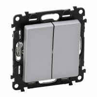 LEGRAND - ŁĄCZNIK ŚWIECZNIKOWY ZACISKI AUTOMATYCZNE 10AX 250V ALUMINIUM VALENA LIFE - 752305