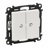 LEGRAND - ŁĄCZNIK ŚWIECZNIKOWY PODŚWIETLANY BIAŁY 250 V~VALENA LIFE - 752128