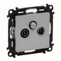 LEGRAND - GNIAZDO TV-RD-SAT PRZELOTOWE ALUMINIUM VALENA LIFE - 753365