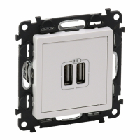 LEGRAND - ŁADOWARKA PODWÓJNA USB BIAŁY VALENA LIFE - 753112