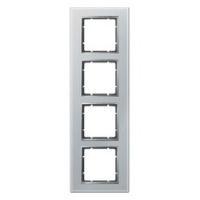 HAGER - RAMKA POCZWÓRNA SZKLANA ALUMINIOWY B.7 - 10146414