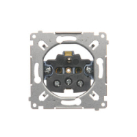 KONTAKT SIMON - GNIAZDO POJEDYNCZE Z UZIEMIENIEM 2P+Z MECHANIZM ZACISKI ŚRUBOWE 16A 250V IP20 SIMON 54 - SGZ1M