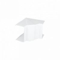 KONTAKT SIMON - Regulowany kąt wewnętrzny Cabloplus 130x55mm; czysta biel - TKA1305507/9