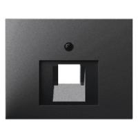 HAGER - ELEMENT CENTRALNY DO GNIAZDA PRZYŁĄCZENIOWEGO UAE POJEDYNCZEGO ANTRACYT MAT LAKIEROWANY K.1 - 14077006