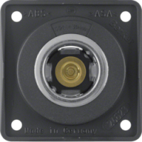 HAGER - GNIAZDO ZASILANIA 12 V MECHANIZM ANTRACYT MAT INTEGRO FLOW  - 845712505