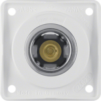 HAGER - GNIAZDO ZASILANIA 12 V MECHANIZM BIAŁY POŁYSK INTEGRO FLOW - 845712509