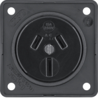 HAGER - GNIAZDO Z UZIEMIENIEM "AUSTRALIA" MECHANIZM CZARNY INTEGRO FLOW  - 9625605