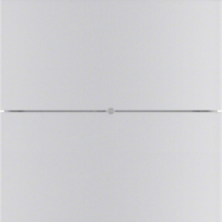 HAGER - PRZYCISK PODWÓJNY STANDARD ALUMINIUM B.IQ - 75162094