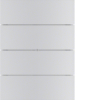 HAGER - PRZYCISK POCZWÓRNY STANDARD ALUMINIUM B.IQ  - 75164094