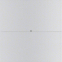 HAGER - PRZYCISK PODWÓJNY KOMFORT ALUMINIUM B.IQ  - 75162594