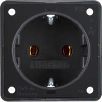 HAGER - GNIAZDO SCHUKO CZARNY MAT INTEGRO FLOW  - 947782503