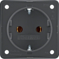 HAGER - GNIAZDO SCHUKO ANTRACYT MAT INTEGRO FLOW  - 947782505