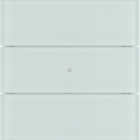 HAGER - PRZYCISK POTRÓJNY STANDARD SZKŁO BIAŁE B.IQ  - 75163090