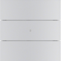 HAGER - PRZYCISK POTRÓJNY STANDARD ALUMINIUM B.IQ  - 75163094