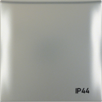 HAGER - RAMKA Z POKRYWĄ Z NADRUKIEM "IP44" CHROM MAT LAKIEROWANY INTEGRO FLOW - 918282568