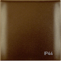 HAGER - RAMKA Z POKRYWĄ Z NADRUKIEM "IP44" BRĄZOWY MAT INTEGRO FLOW - 918282591