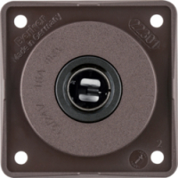 HAGER - GNIAZDO ZASILAJĄCE 12 V SAMOCHODOWE BRĄZOWY MAT INTEGRO FLOW  - 945172501