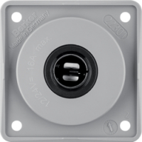 HAGER - GNIAZDO ZASILAJĄCE 12 V SAMOCHODOWE SZARY POŁYSK INTEGRO FLOW - 945172507