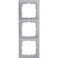 HAGER - RAMKA POTRÓJNA ALUMINIUM MAT LAKIEROWANY B.KWADRAT - 5310138994