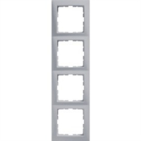 HAGER - RAMKA POCZWÓRNA ALUMINIUM MAT LAKIEROWANY B.KWADRAT - 5310148994