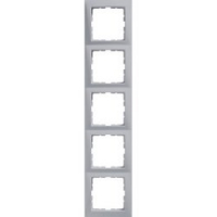 HAGER - RAMKA PIĘCIOKROTNA ALUMINIUM MAT LAKIEROWANY B.KWADRAT - 5310158994