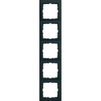 HAGER - RAMKA PIĘCIOKROTNA ANTRACYT MAT B.KWADRAT - 5310158996