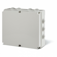 SCAME - PUSZKA NATYNK 380X300X120MM Z DŁAWNICAMI IP55 SZARY SCABOX - 685.010