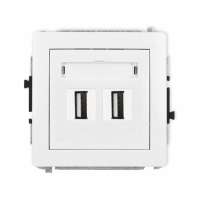 KARLIK - Gniazdo podwójne 2xUSB-A A - DGUSB-2