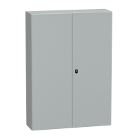 SCHNEIDER ELECTRIC - DRZWI GŁADKIE H1400XW1000XD300 + PŁYTA MONTAŻOWA SPACIAL S3D. - NSYS3D141030DP