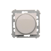 KONTAKT SIMON - ŚCIEMNIACZ DO LED ŚCIEMNIALNYCH NACISKOWO-OBROTOWY 1 BIEGUN 2-250W 230V BIAŁY SIMON 54 - DS9L.01/11
