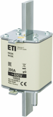 ETI - WKŁADKA TOPIKOWA NH - ZWŁOCZNA / Z WYBIJAKIEM NH2/K GG 200A/690V - 004114346