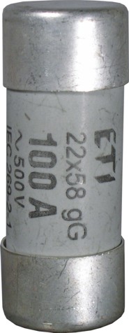 ETI - WKŁADKA TOPIKOWA CYLINDRYCZNA Z WYBIJAKIEM CH22X58/P GG 20A/690V - 006711024