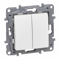 LEGRAND - ŁĄCZNIK SCHODOWY 10AX + PRZYC 6A BIAŁY NILOE2 - 764509