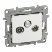 LEGRAND - GNIAZDO ANTENOWE RTV-SAT ZAKOŃCZENIOWE 10DB BIAŁY NILOE2 - 764565
