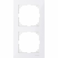 SCHNEIDER ELECTRIC - RAMKA PODWÓJNA BIAŁY POLARNY M-PURE. - MTN4020-3619