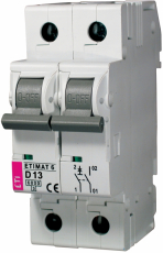 ETI - WYŁĄCZNIK NADPRĄDOWY ETIMAT 6 1P+N D13 - 002162515