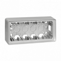 KONTAKT SIMON - Puszka natynkowa 3-krotna; aluminium - 8200770-093