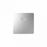 KONTAKT SIMON - Klawisz z okienkiem - możliwość umieszczenia piktogramów do mechanizmów serii 75; aluminium - 82013-93