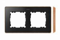 KONTAKT SIMON - Ramka 2-krotna, Detail SELECT-drewno, GRAFIT / podstawa Drewno - 8201620-271