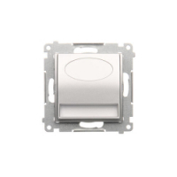 KONTAKT SIMON - Oprawa oświetleniowa LED, 230 V AC, 1.1 W, białe ciepłe 3100 K; srebrny mat - DOS.01/43