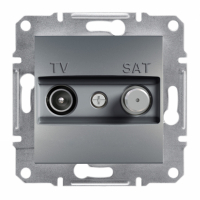 SCHNEIDER ELECTRIC - GNIAZDO TV-SAT KOŃCOWE (1DB) BEZ RAMKI STAL ASFORA. - EPH3400162