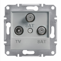 SCHNEIDER ELECTRIC - GNIAZDO TV-SAT-SAT KOŃCOWE 1DB ALUMINIUM ASFORA - EPH3600161