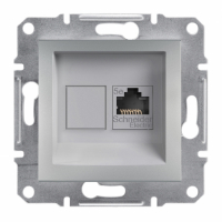 SCHNEIDER ELECTRIC - GNIAZDO KOMPUTEROWE POJEDYNCZE RJ45 KAT. 5E UTP ALUMINIUM ASFORA - EPH4300161