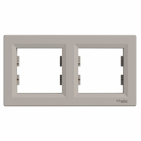 SCHNEIDER ELECTRIC - RAMKA PODWÓJNA POZIOMA BRĄZ ASFORA. - EPH5800269