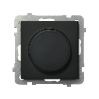 OSPEL - ŚCIEMNIACZ UNIWERSALNY DO OBCIĄŻENIA ŻAROWEGO HALOGENOWEGO ORAZ LED  0-100W CZARNY METALIK SONATA - ŁP-8RL2/m/33