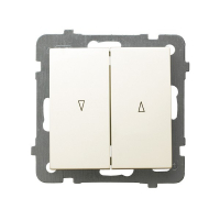 OSPEL - ŁĄCZNIK ŻALUZJOWY Z BLOKADĄ MECHANICZNĄ ECRU AS. - ŁP-7GB/m/27