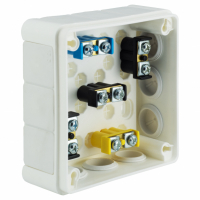 ELEKTROPLAST OPATÓWEK - PUSZKA N/T 98X98X42MM IP55 Z ZACISKAMI BIAŁA VP 041-51. - 61.140